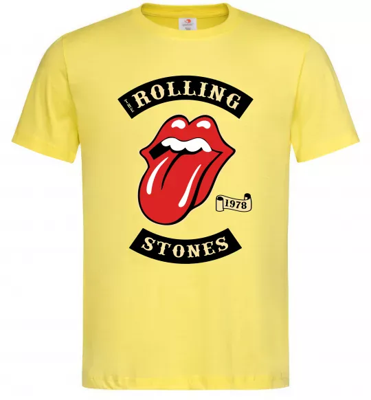 Мужская футболка The Rolling Stones 1978 Лимонный фото