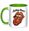 Чашка с цветной ручкой Tattoo Rolling Stones Зеленый фото