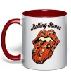 Чашка с цветной ручкой Tattoo Rolling Stones Красный фото