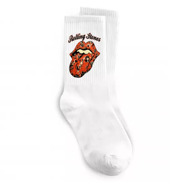 Шкарпетки Tattoo Rolling Stones Білий фото