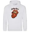 Мужская толстовка (худи) Tattoo Rolling Stones Серый меланж фото