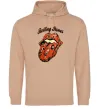 Жіноча толстовка (худі) Tattoo Rolling Stones Пісочний фото