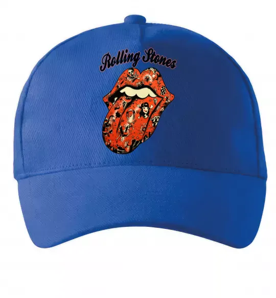 Кепка Tattoo Rolling Stones Ярко-синий фото