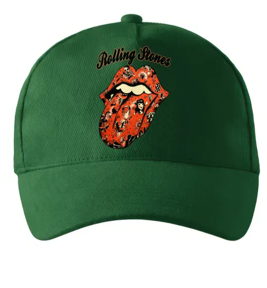 Кепка Tattoo Rolling Stones Темно-зеленый фото