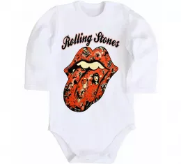 Детский боди Tattoo Rolling Stones Белый фото