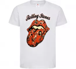 Детская футболка Tattoo Rolling Stones Белый фото