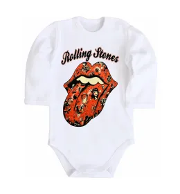 Дитячий бодік Tattoo Rolling Stones Білий фото