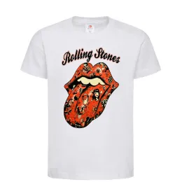 Детская футболка Tattoo Rolling Stones Белый фото