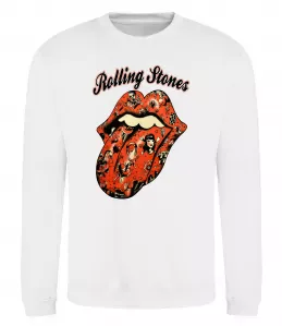 Свитшот Tattoo Rolling Stones Белый фото
