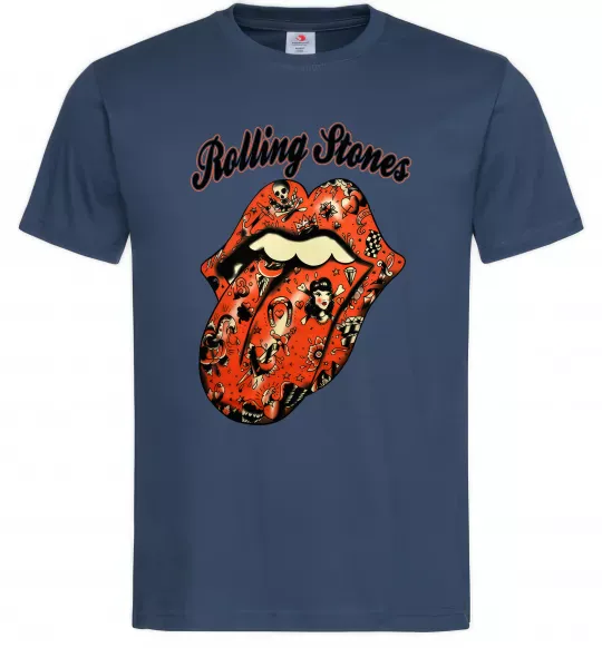 Мужская футболка Tattoo Rolling Stones Темно-синий фото