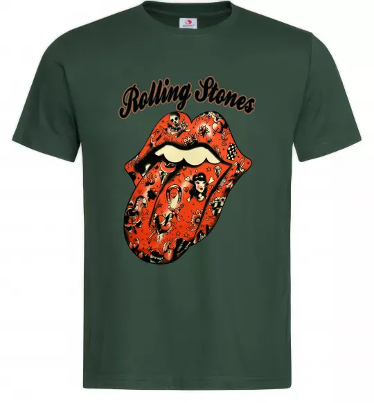 Мужская футболка Tattoo Rolling Stones Темно-зеленый фото