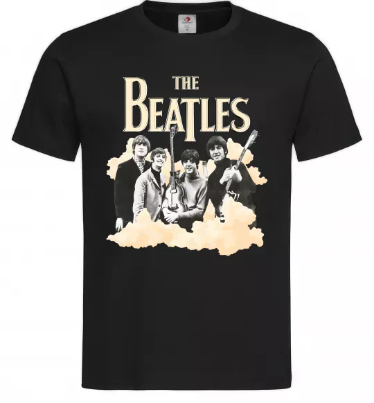 Чоловіча футболка The Beatles retro poster Чорний фото