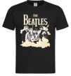 Чоловіча футболка The Beatles retro poster Чорний фото
