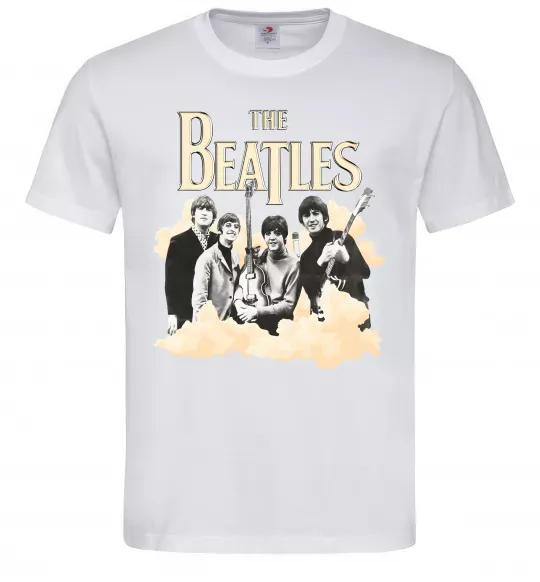 Чоловіча футболка The Beatles retro poster Білий фото