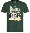 Чоловіча футболка The Beatles retro poster Темно-зелений фото