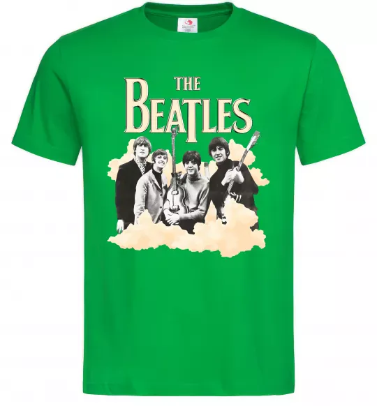 Чоловіча футболка The Beatles retro poster Зелений фото