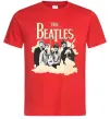 Чоловіча футболка The Beatles retro poster Червоний фото