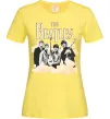 Жіноча футболка The Beatles retro poster Лимонний Жіноча футболка The Beatles retro poster Лимонний фото