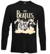 Лонгслив The Beatles retro poster Черный фото