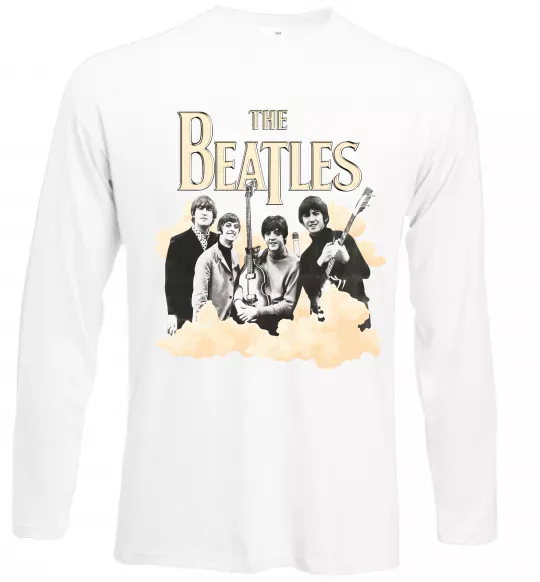 Лонгслив The Beatles retro poster Белый фото