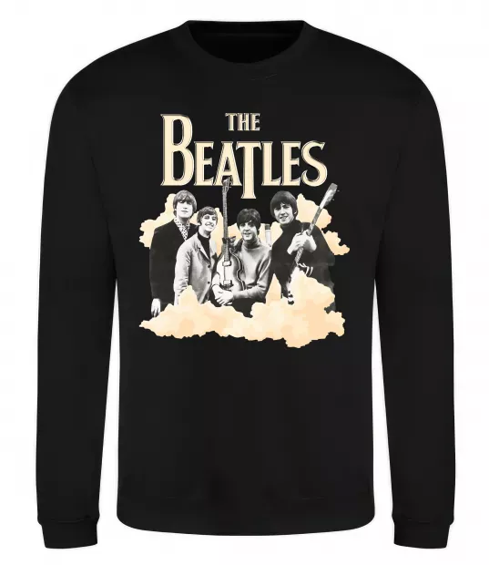 Свитшот The Beatles retro poster Черный фото