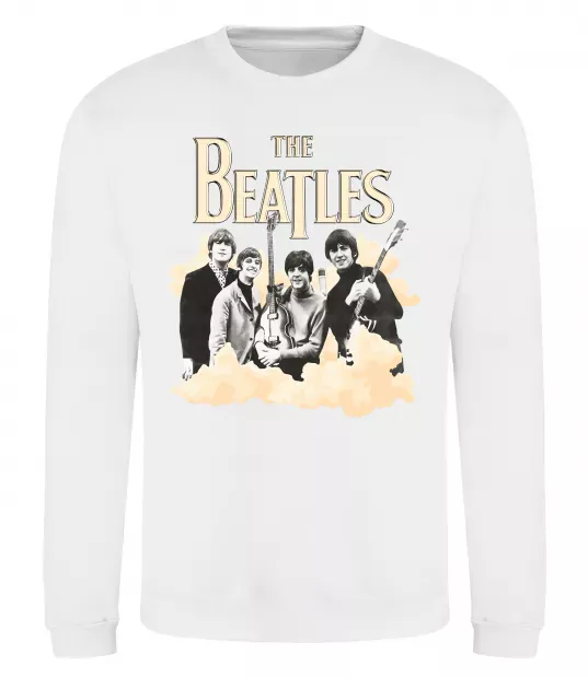 Свитшот The Beatles retro poster Белый фото