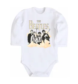 Детский боди The Beatles retro poster Белый фото