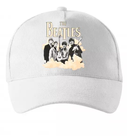 Кепка The Beatles retro poster Білий фото