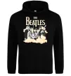 Женская толстовка (худи) The Beatles retro poster Черный фото