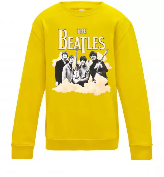 Детский Свитшот The Beatles retro poster Солнечно желтый фото
