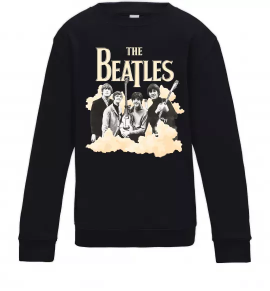 Детский Свитшот The Beatles retro poster Черный фото