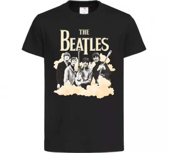 Детская футболка The Beatles retro poster Черный фото