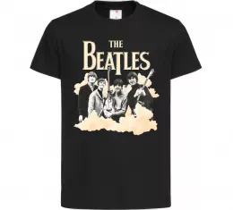 Детская футболка The Beatles retro poster Черный фото
