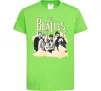 Детская футболка The Beatles retro poster Лаймовый фото