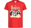 Детская футболка The Beatles retro poster Красный фото