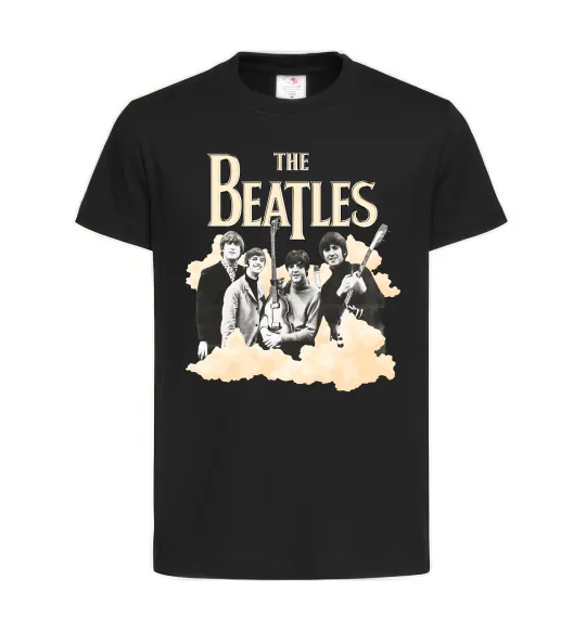 Дитяча футболка The Beatles retro poster Чорний фото