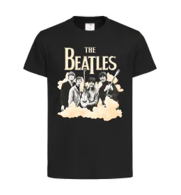Детская футболка The Beatles retro poster Черный фото