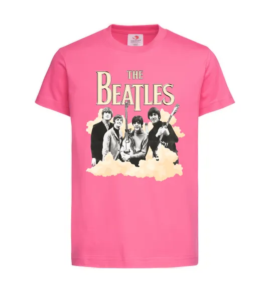 Дитяча футболка The Beatles retro poster Яскраво-рожевий фото