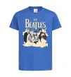 Дитяча футболка The Beatles retro poster Яскраво-синій фото