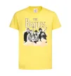 Дитяча футболка The Beatles retro poster Лимонний фото
