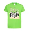 Дитяча футболка The Beatles retro poster Лаймовий фото