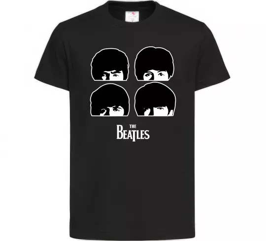 Детская футболка The Beatles group Черный фото