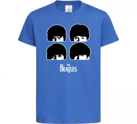 Детская футболка The Beatles group Ярко-синий фото