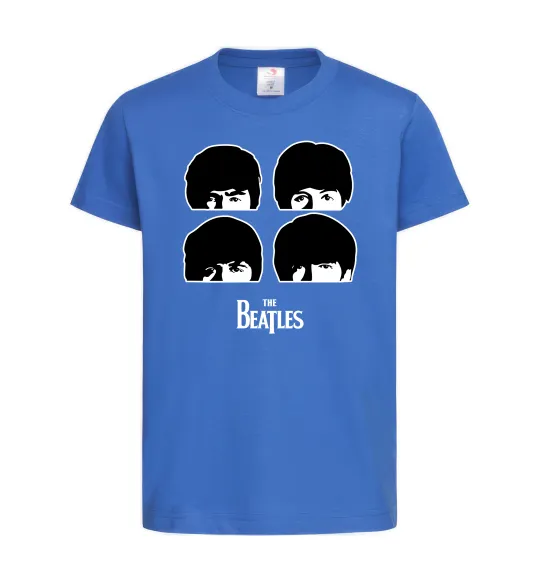 Детская футболка The Beatles group Ярко-синий фото