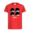 Детская футболка The Beatles group Красный фото