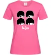 Жіноча футболка The Beatles group Яскраво-рожевий фото