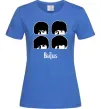 Жіноча футболка The Beatles group Яскраво-синій фото