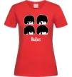 Жіноча футболка The Beatles group Червоний фото