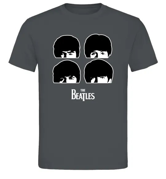 Чоловіча футболка The Beatles group Графіт фото