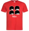 Чоловіча футболка The Beatles group Червоний фото